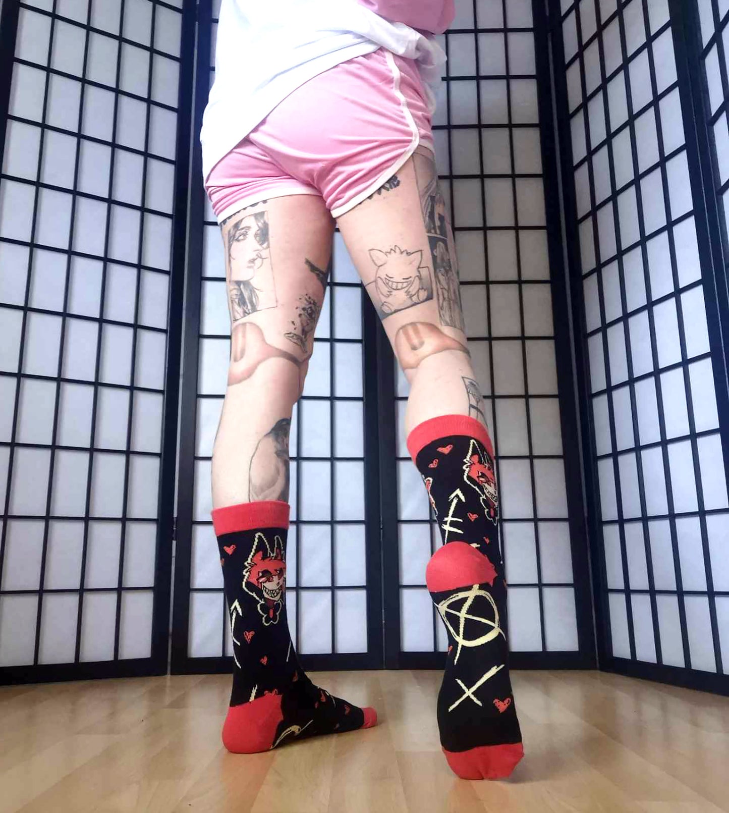 Hazbin Hotel Alastor Socks (Size 3-9 UK)