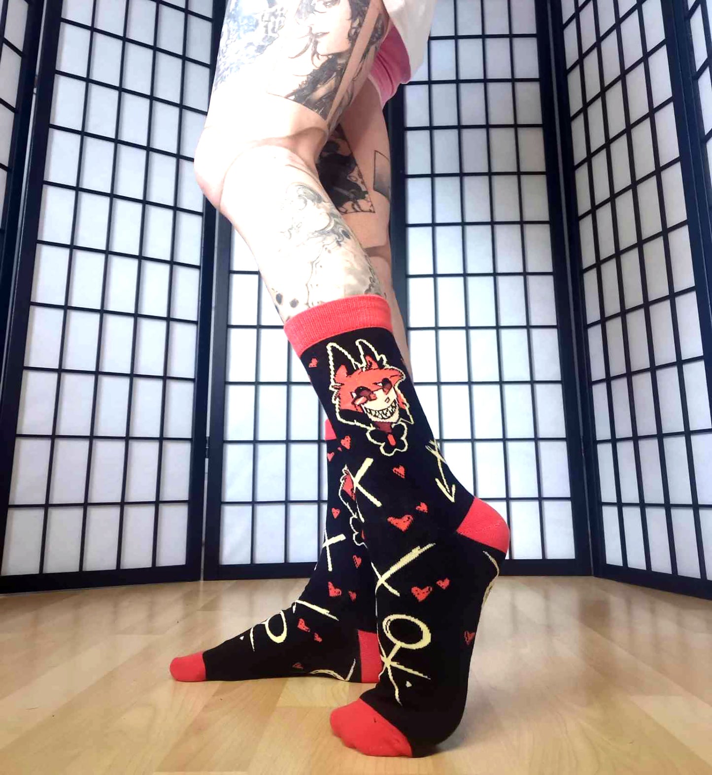 Hazbin Hotel Alastor Socks (Size 3-9 UK)