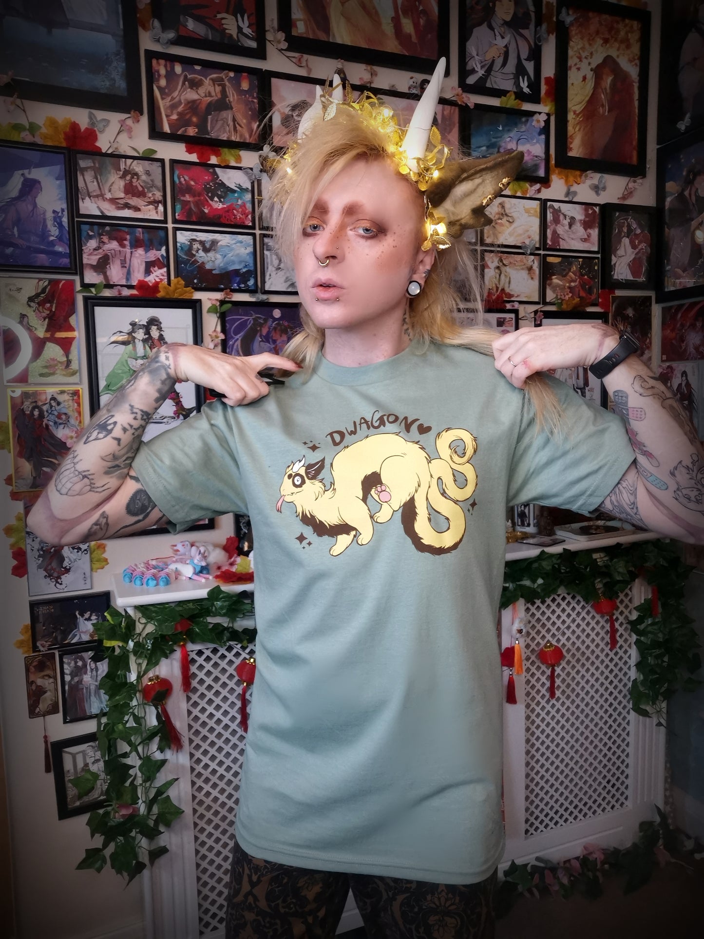 Green Dwagon T-shirt (S-3XL) - The Nightingale Dragon Series