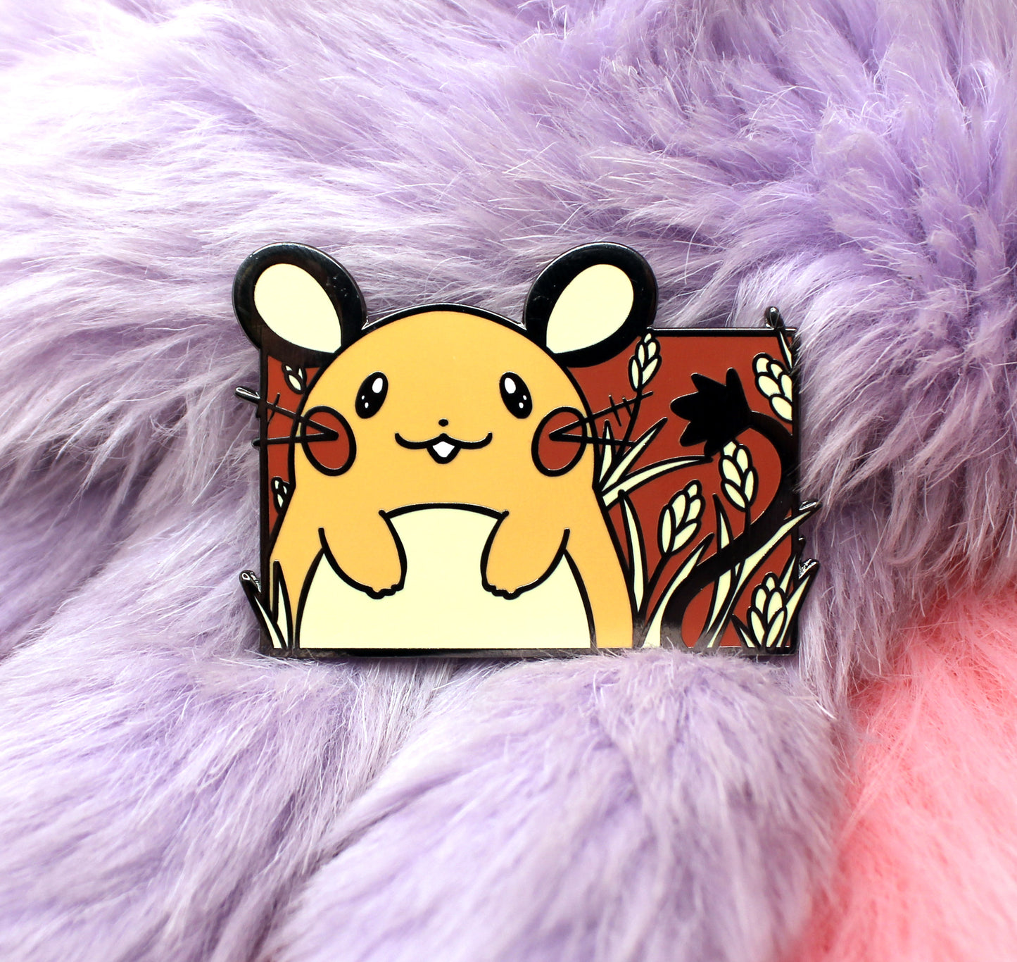 Dedenne Enamel Pin (A Grade, Hard, Black Nickel)
