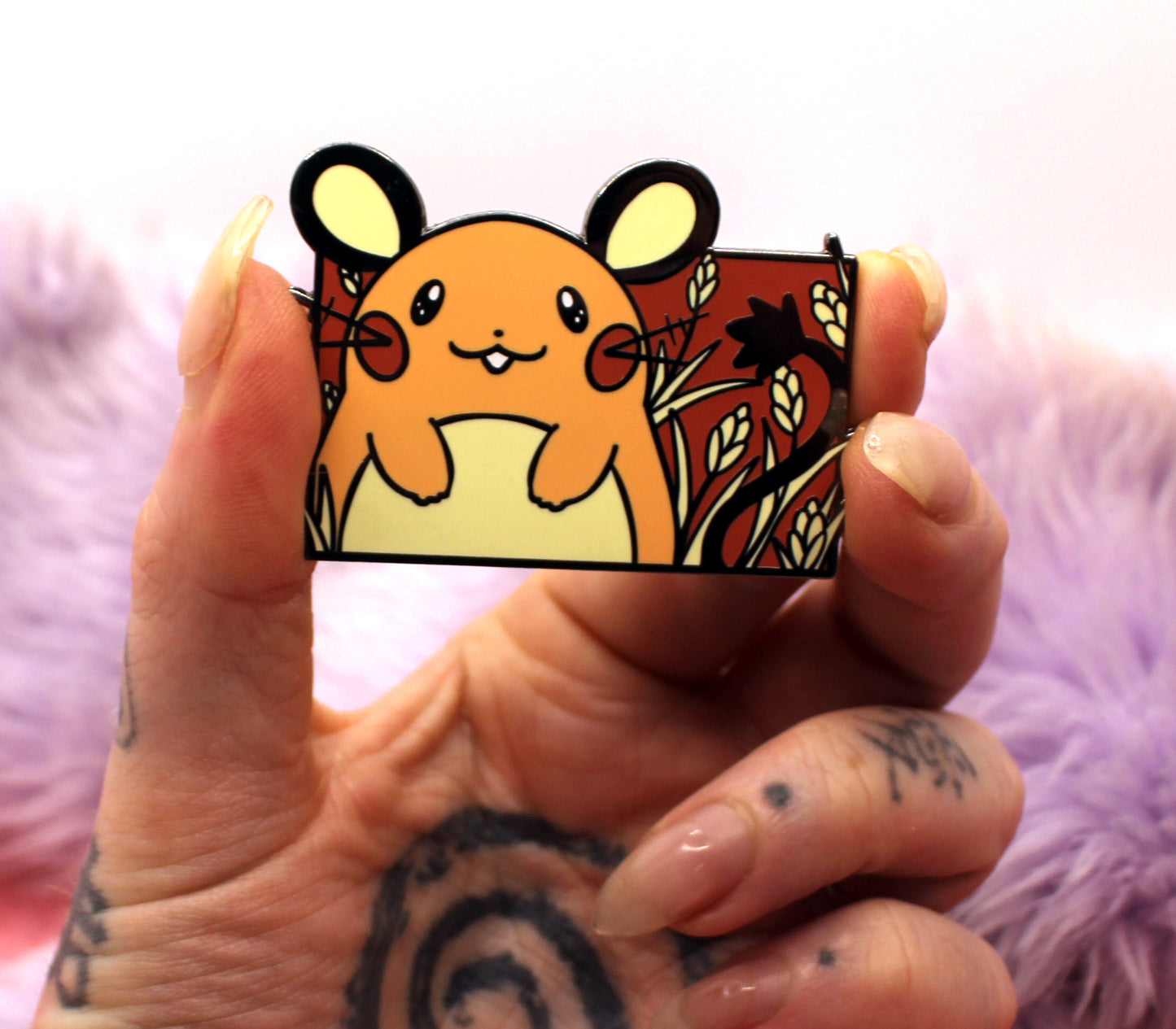 Dedenne Enamel Pin (A Grade, Hard, Black Nickel)