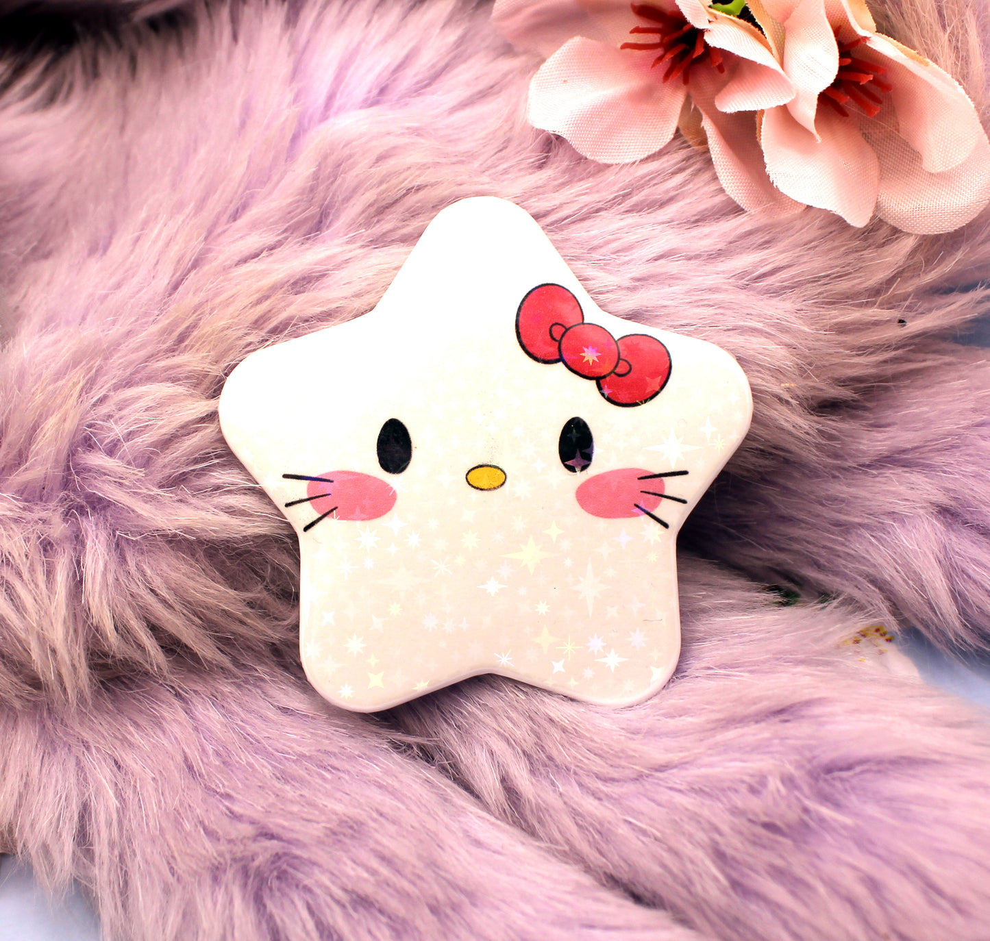 Hello Kitty Sanrio Holographic Sparkly Star Badge