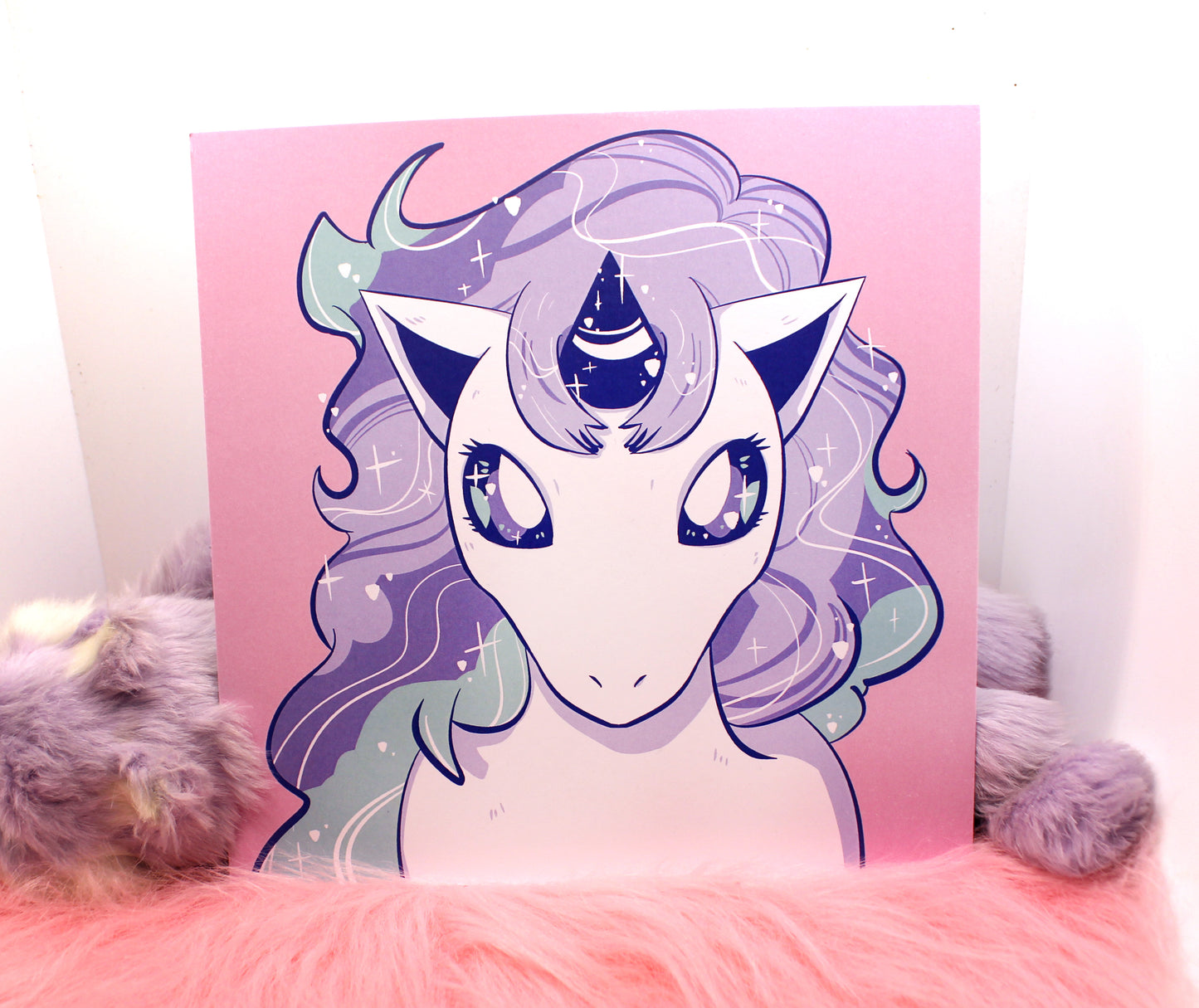 Galarian Ponyta 8x8 inch Square Print
