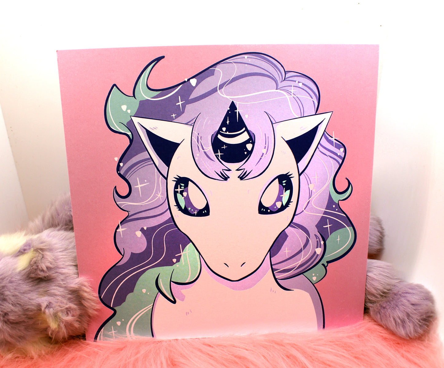 Galarian Ponyta 8x8 inch Square Print
