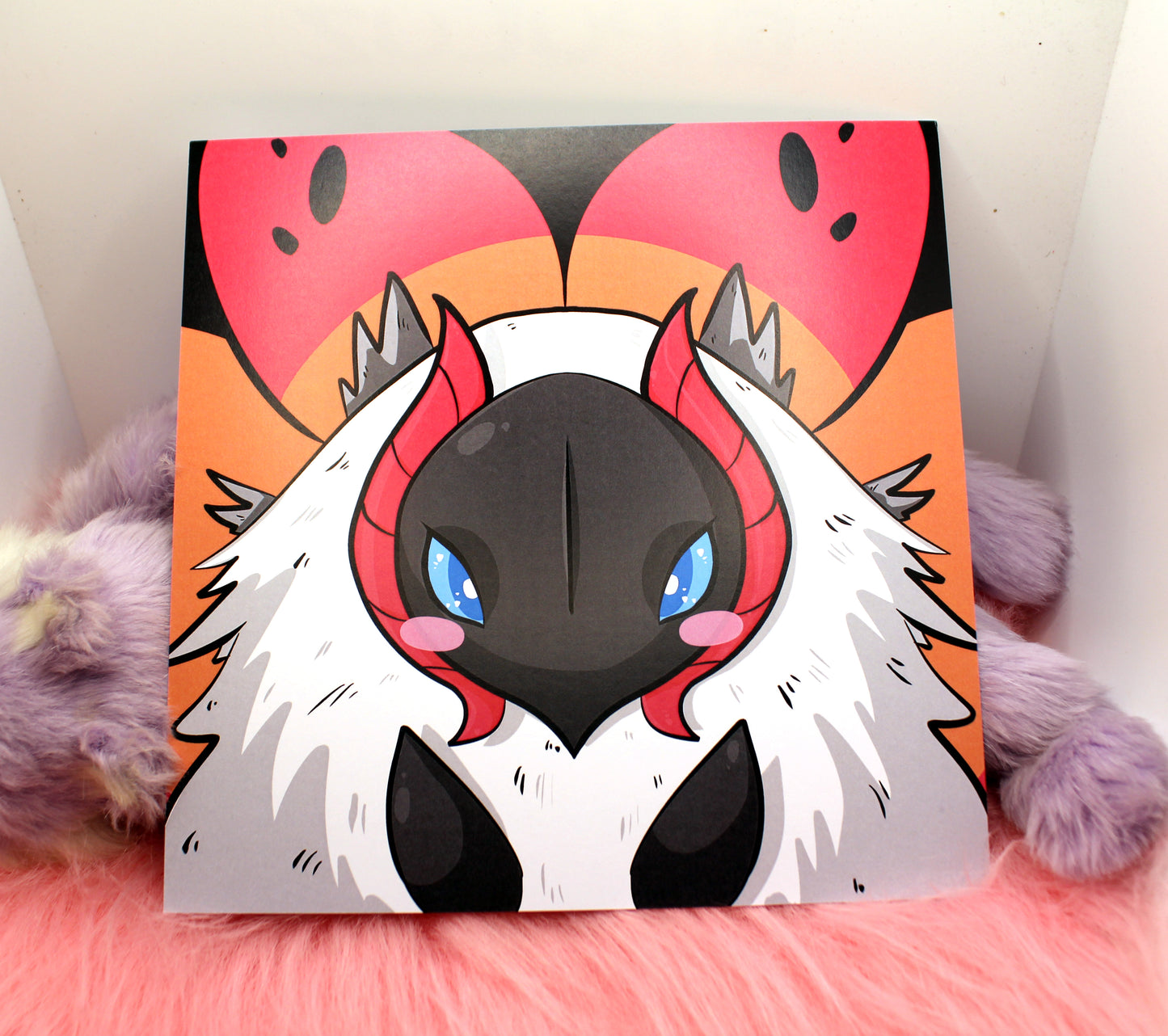 Volcarona Pokemon 8x8 inch Square Print