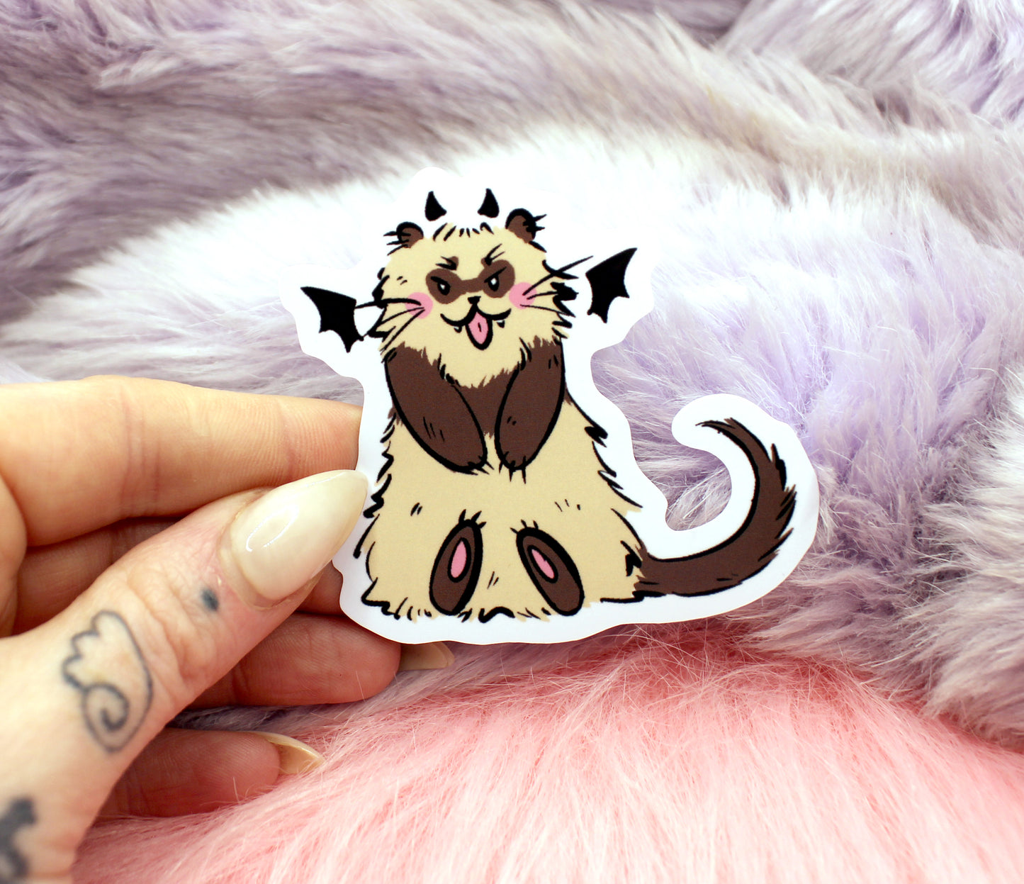 Sitting Ferret Sticker (60mm)