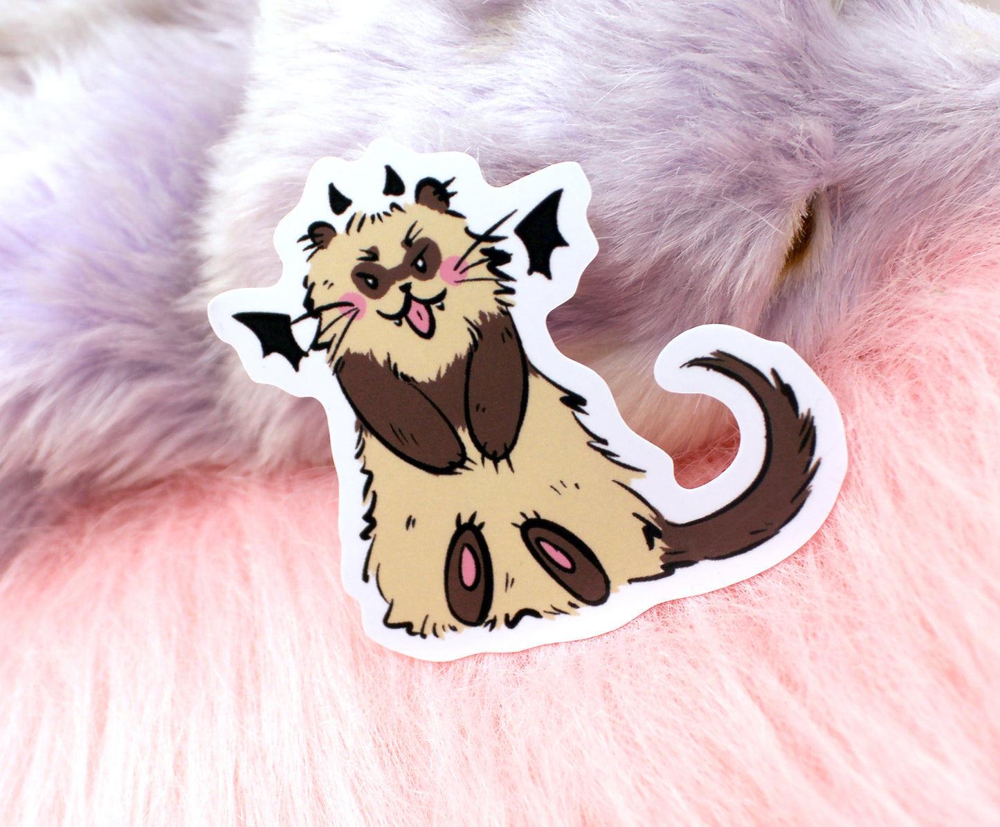 Sitting Ferret Sticker (60mm)