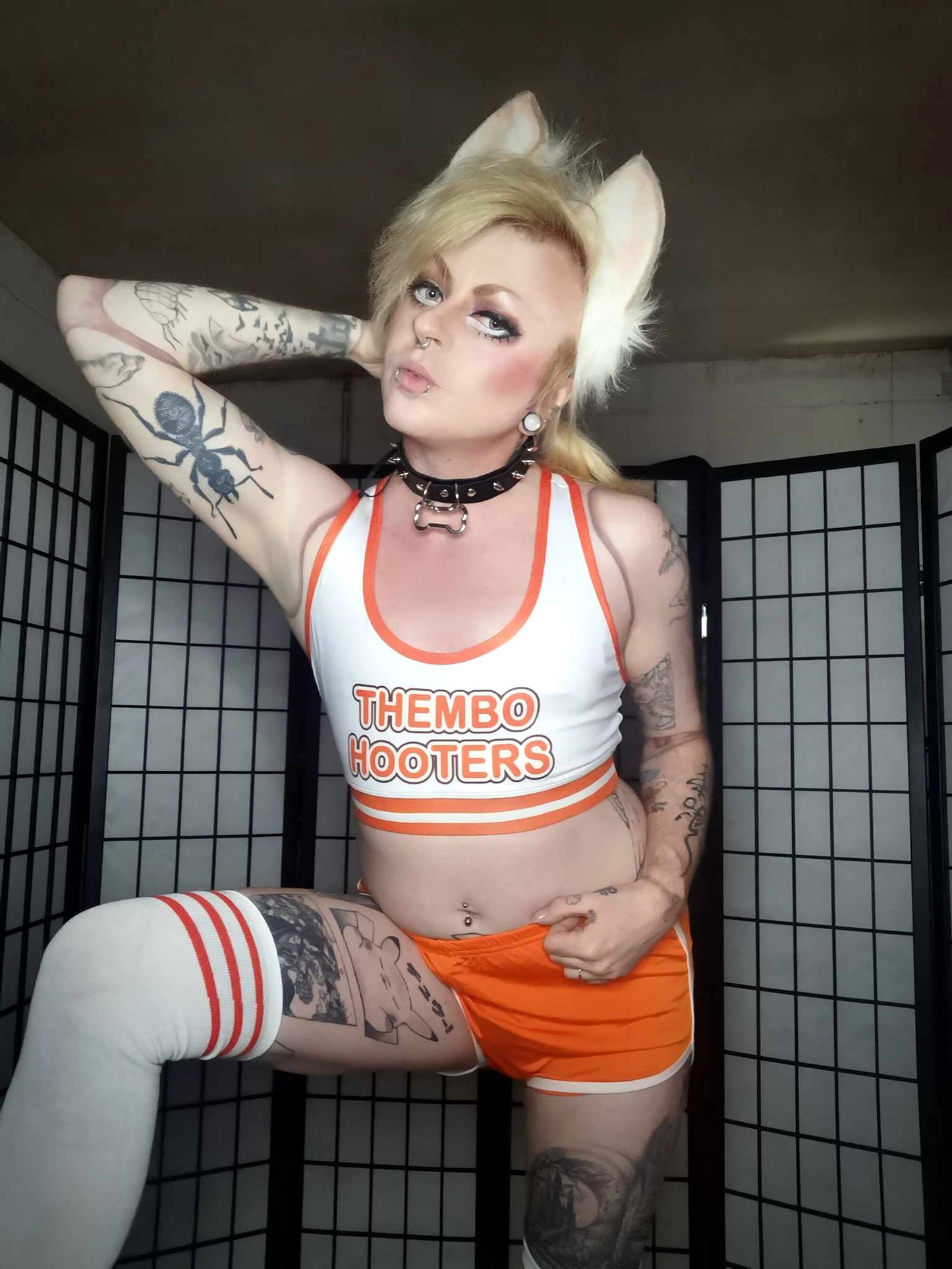Thembo Hooters Cosplay & Sports Bra Style Crop Top (Sizes S-XXL)
