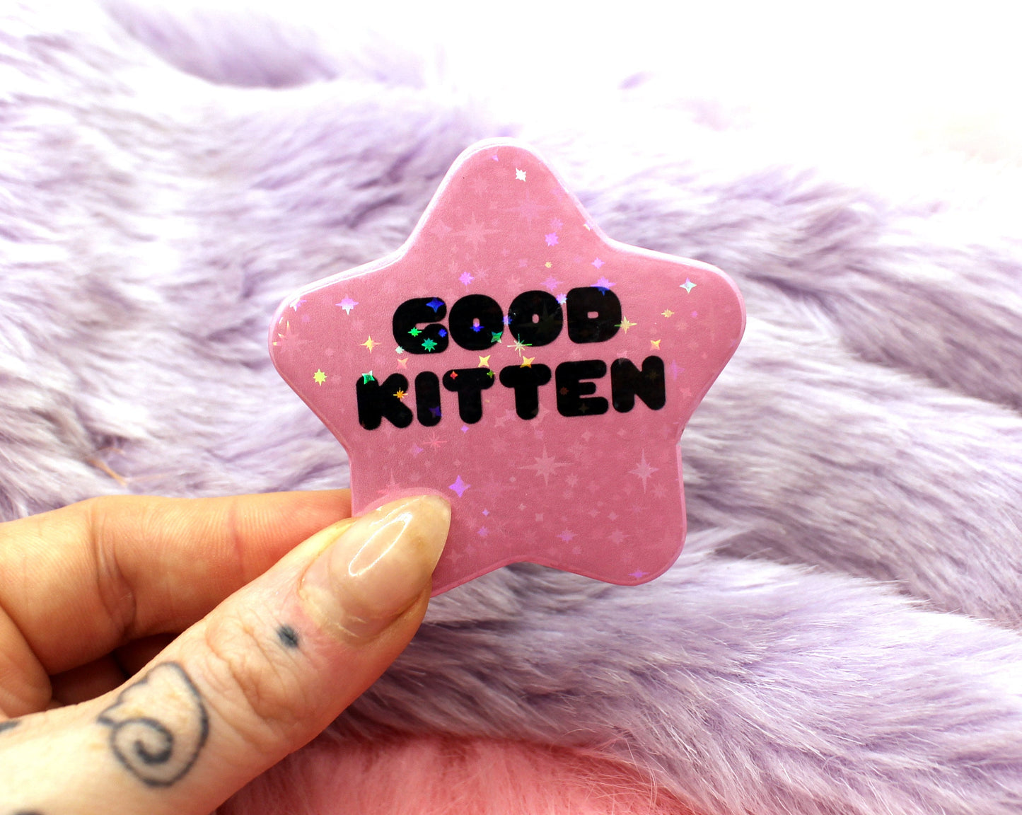 Good Kitten Star Badge (55mm)