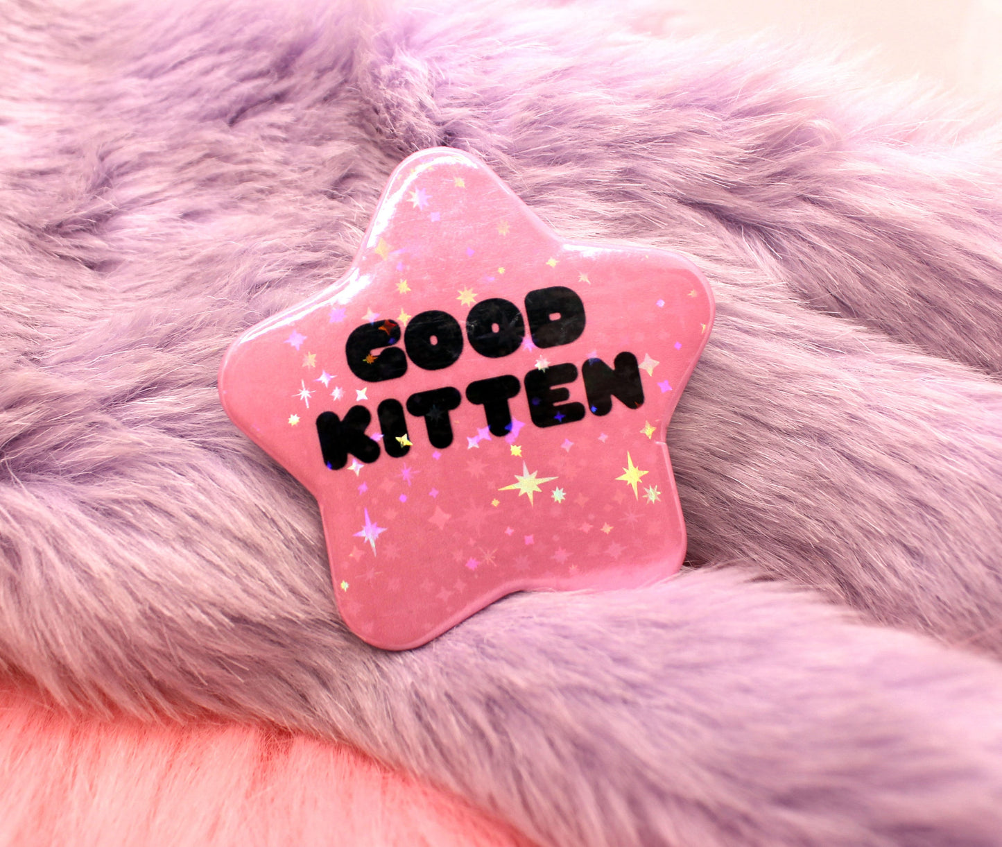 Good Kitten Star Badge (55mm)