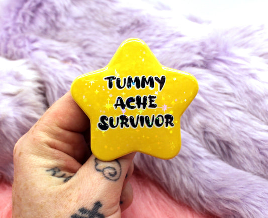 Tummy Ache Survivor Star Badge (55mm)