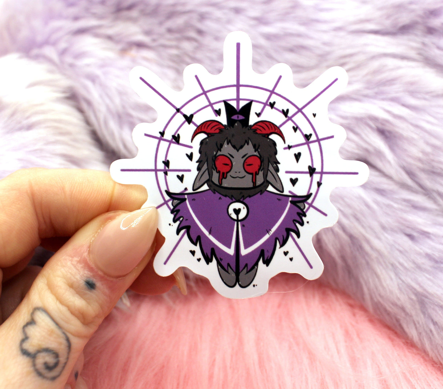 Cult of the Lamb Goat Sticker (55mm)