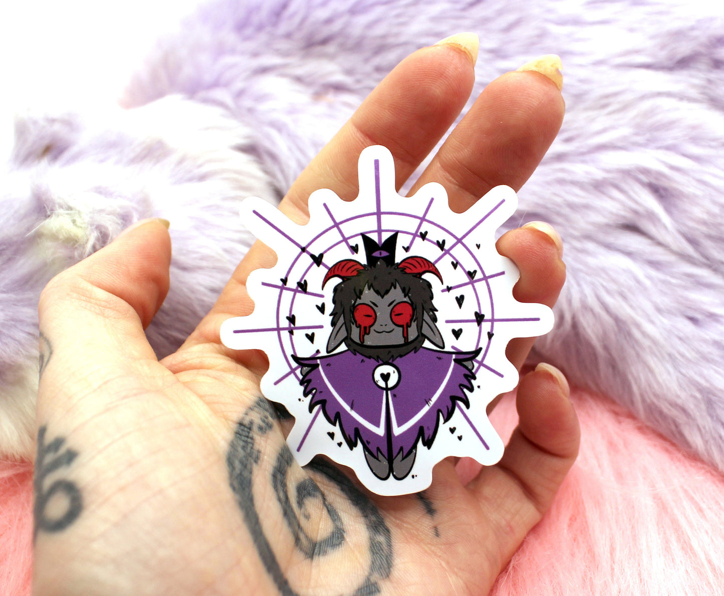 Cult of the Lamb Goat Sticker (55mm)