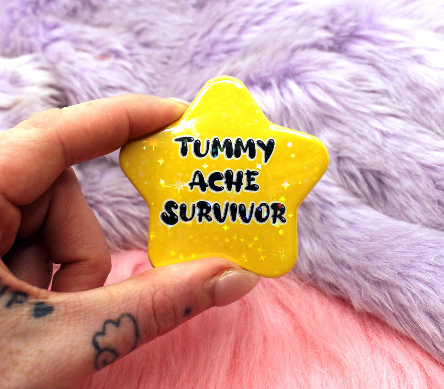 Tummy Ache Survivor Star Badge (55mm)