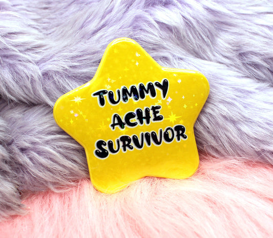 Tummy Ache Survivor Star Badge (55mm)