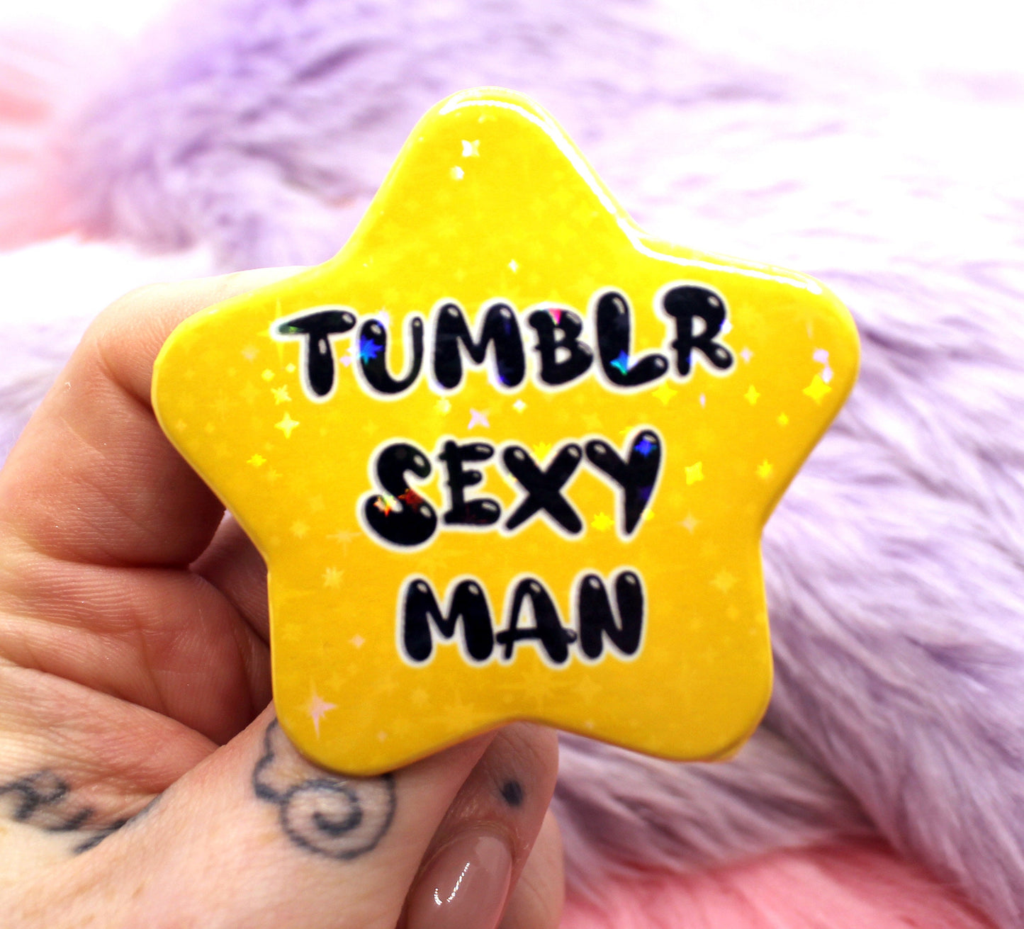 Tumblr Sexy Man Star Badge (55mm)