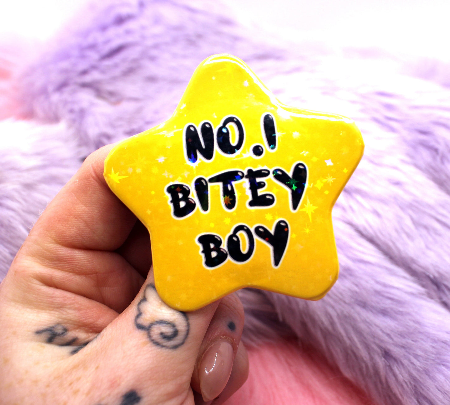 No.1 Bitey Boy Star Badge (55mm)