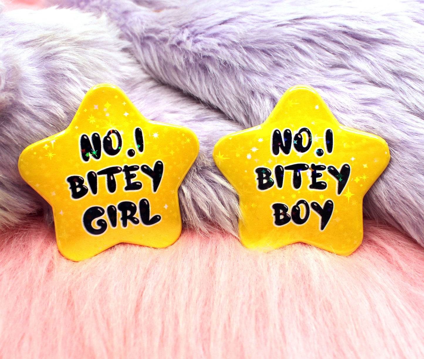 No.1 Bitey Girl Star Badge (55mm)