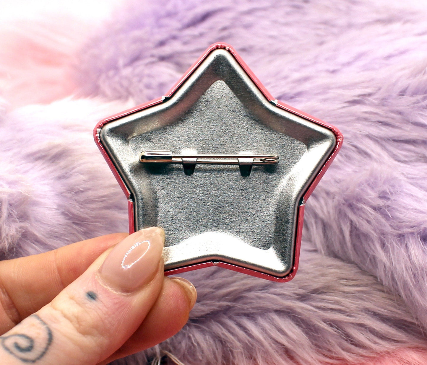 No.1 Bitey Girl Black Star Badge (55mm)