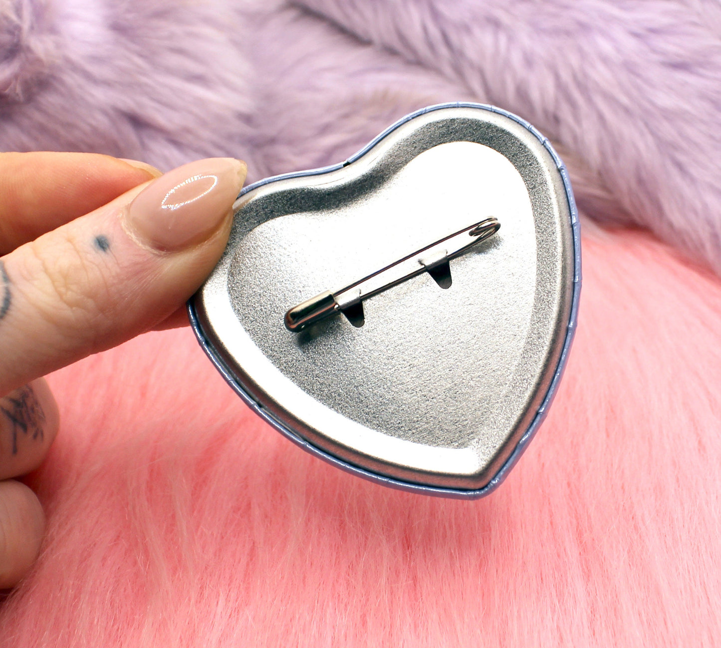 Blue Sooooo BabyGirl Heart Badge (55mm)