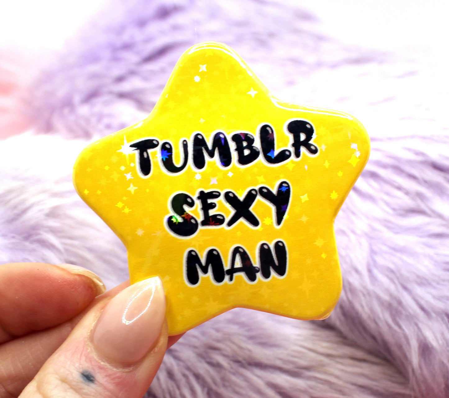 Tumblr Sexy Man Star Badge (55mm)