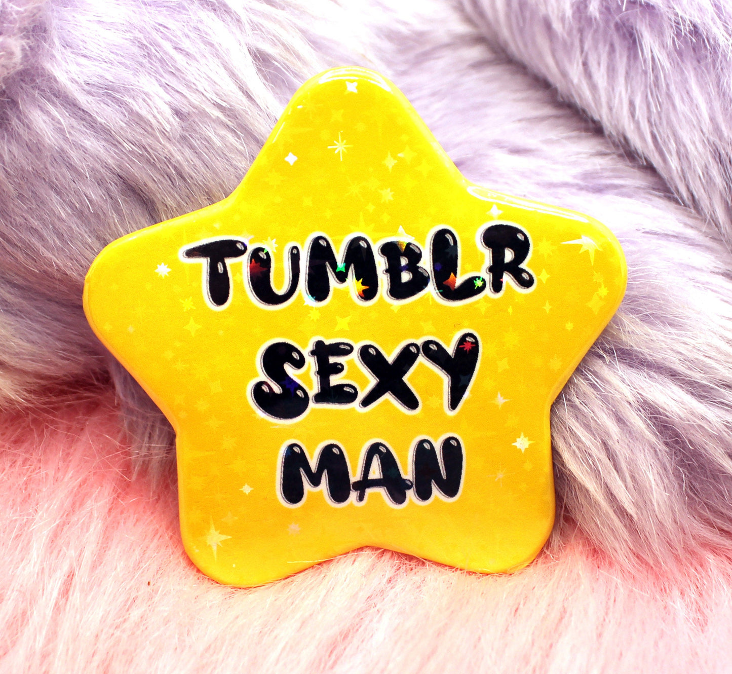 Tumblr Sexy Man Star Badge (55mm)