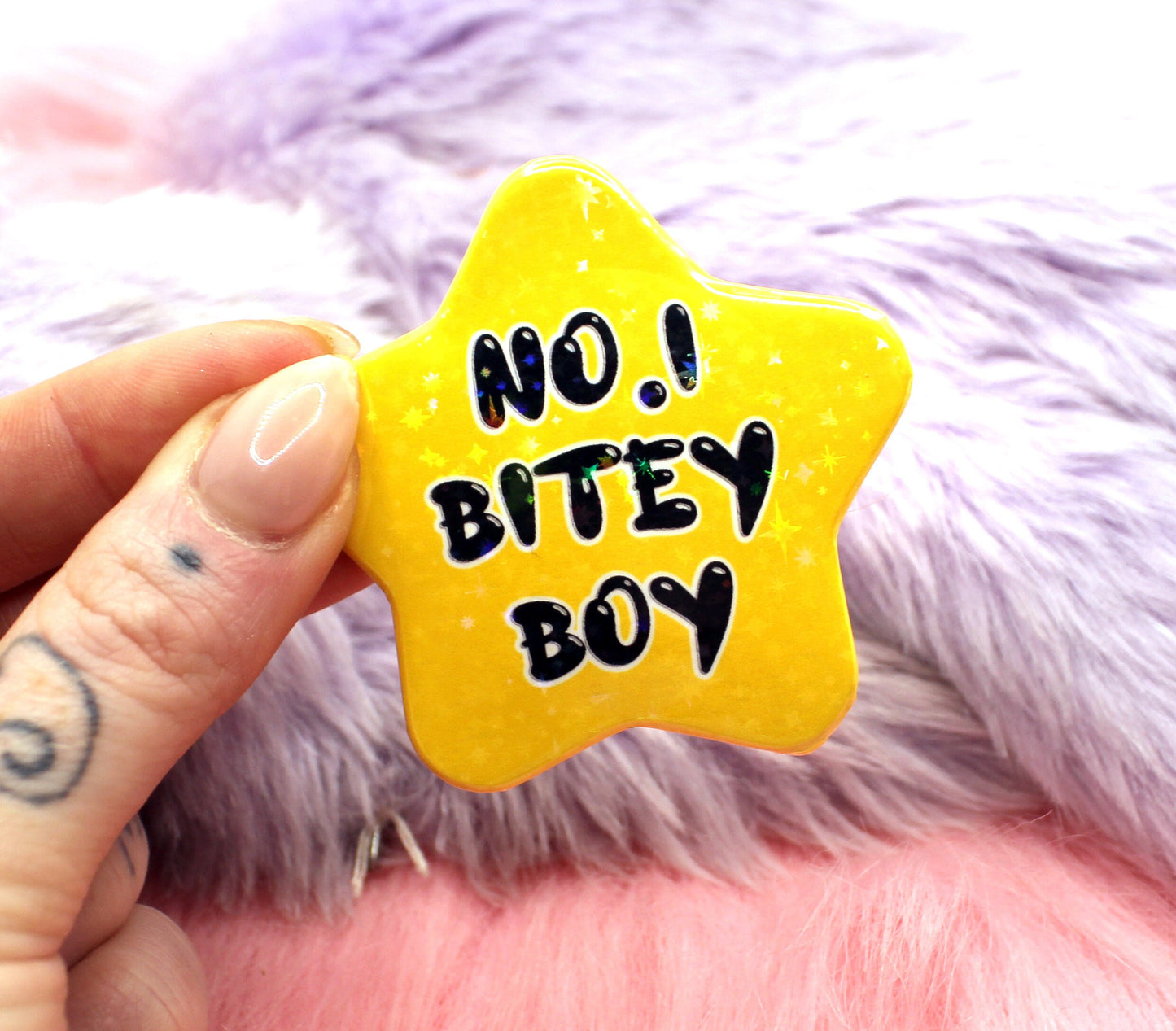 No.1 Bitey Boy Star Badge (55mm)