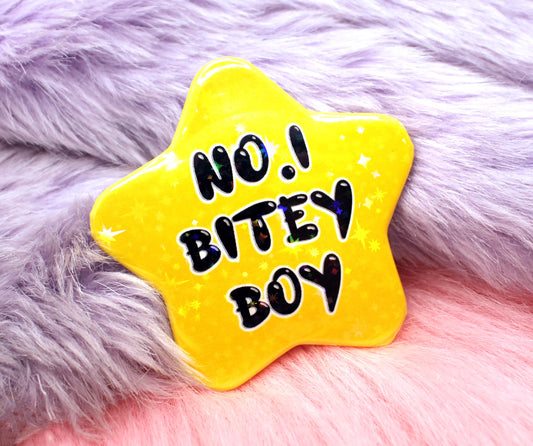 No.1 Bitey Boy Star Badge (55mm)