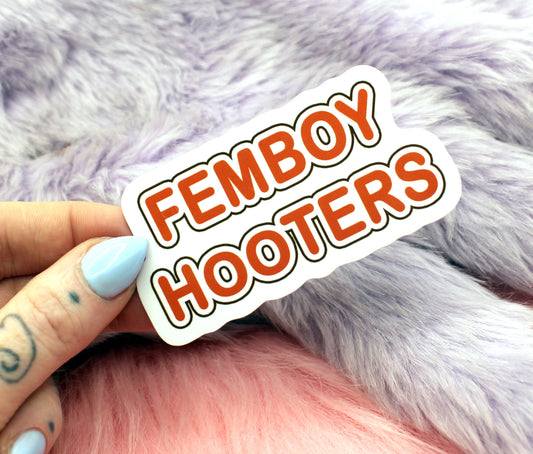Femboy Hooters 7cm Sticker