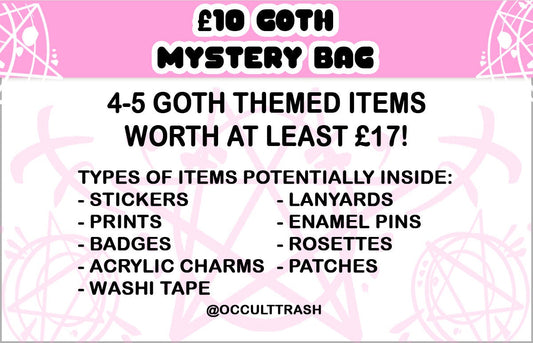 Goth Occult Trash Mystery Bag