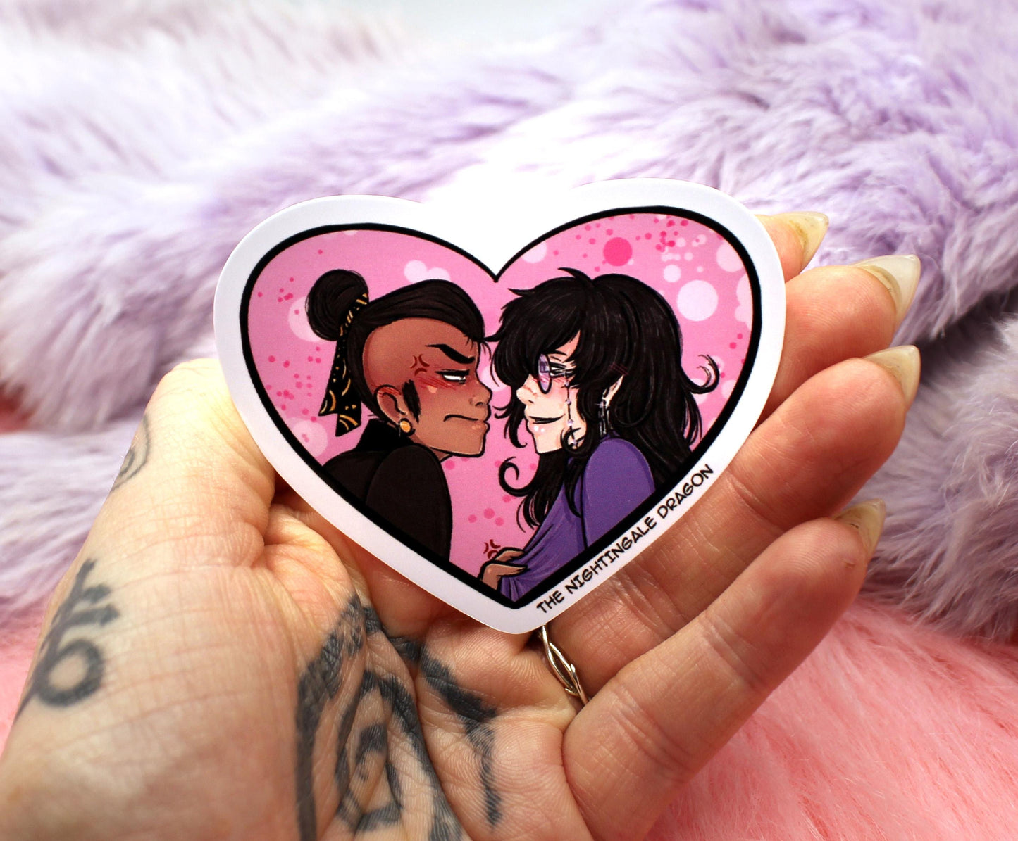 Tozin Heart Sticker (7cm) - The Nightingale Dragon Series