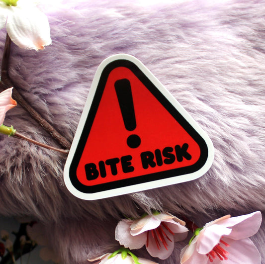 Bite Risk Sticker (60mm)
