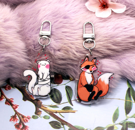 Hualian Animal Form Magnetic Connector Acrylic Charms (2 Inch) - Heaven's Official Blessing Tian Guan Ci Fu Hua Cheng Xie Lian MXTX Danmei