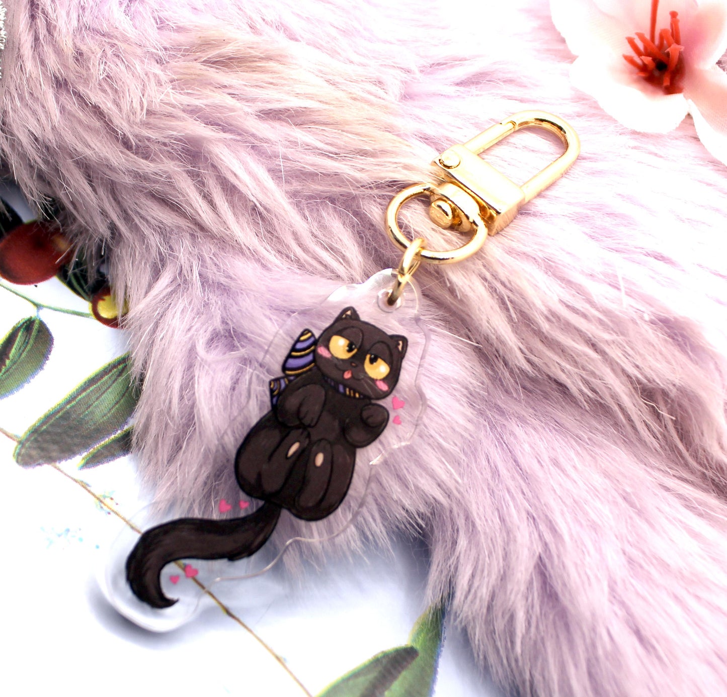 Thistle the Cat Acrylic Charm (2inch) - The Nightingale Dragon Series