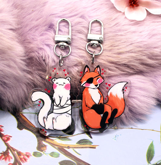 Hualian Animal Form Magnetic Connector Acrylic Charms (2 Inch) - Heaven's Official Blessing Tian Guan Ci Fu Hua Cheng Xie Lian MXTX Danmei