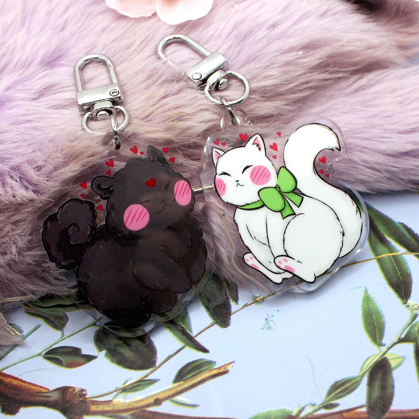 Bingqiu Animal Form Magnetic Connector Acrylic Charms (2 Inch) - Scum Villain Self-Saving System Luo Binghe Shen Qingqiu MXTX Danmei