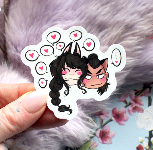 Tozin Chibi Hearts Sticker (7cm) - The Nightingale Dragon Series