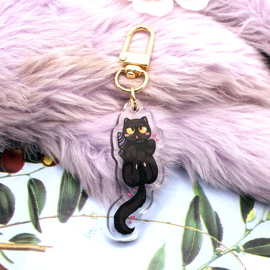 Thistle the Cat Acrylic Charm (2inch) - The Nightingale Dragon Series