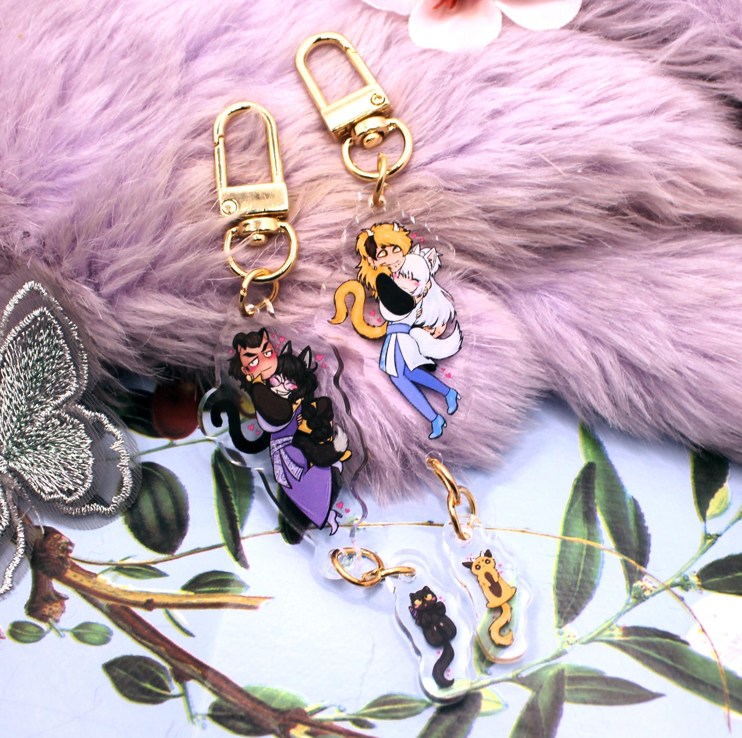 Brayandli Taowren Ettore Dangle Acrylic Charm (2inch) - The Nightingale Dragon Series