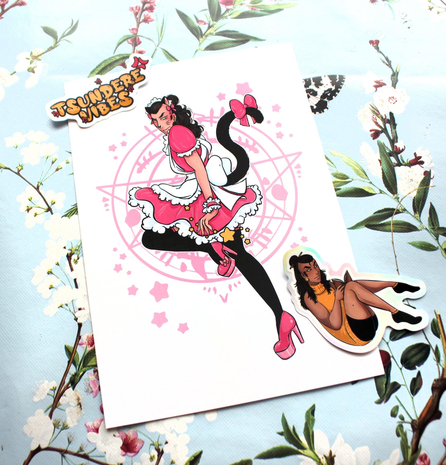 Tomar Sitting Holographic Sticker (7cm) - The Nightingale Dragon Series