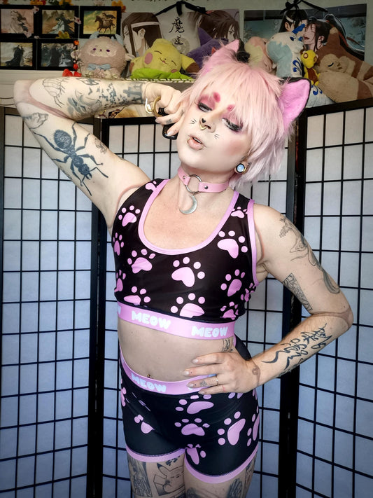 Meow Meow Crop Top (Sizes S-4XL)