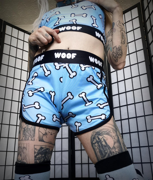 Blue Woof Woof Gym Shorts (Sizes S-4XL)
