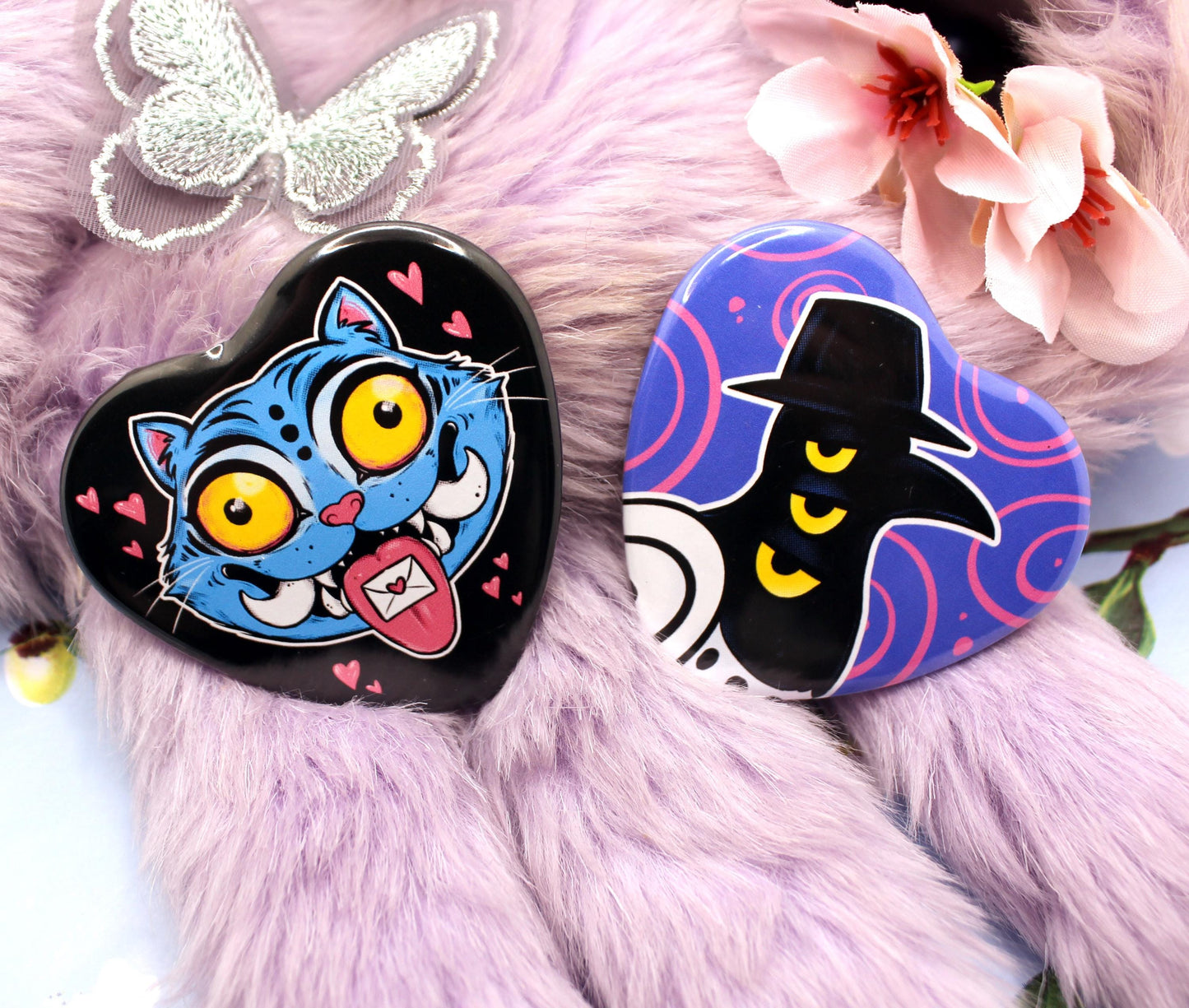 Kpop Demon Hunters Sussie Magpie Heart Badge (55mm)