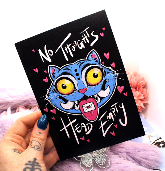 Kpop Demon Hunters Derpy Tiger No Thoughts Head Empty A6 Print
