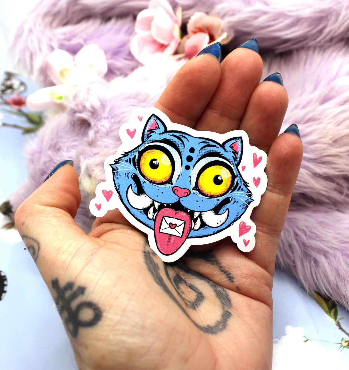 Kpop Demon Hunters Derpy Tiger Sticker (6cm)
