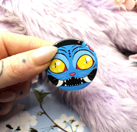 Derpy Tiger Close Up Circular Badge (38mm) - Kpop Demon Hunters