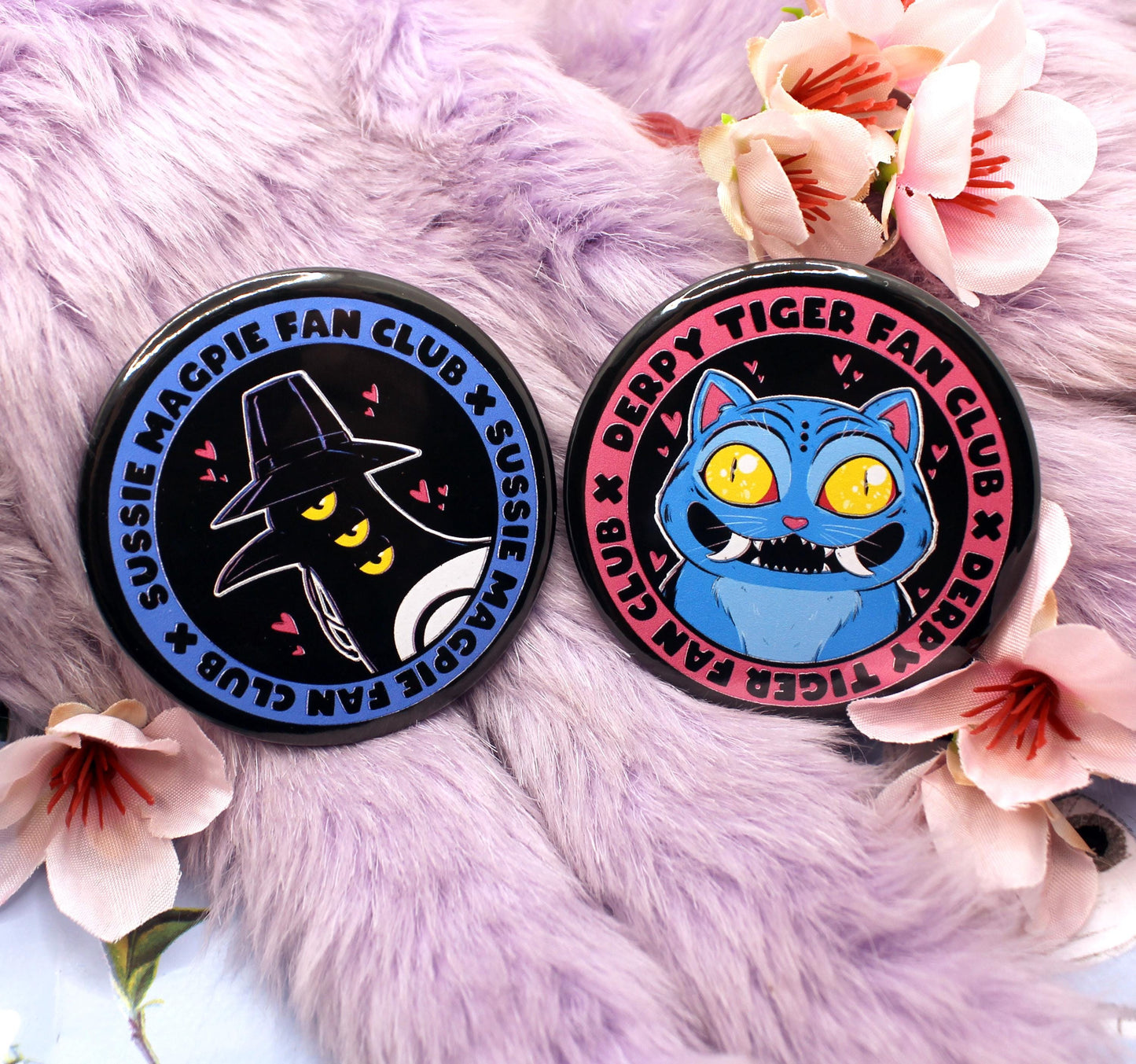 Derpy Tiger Fan Club Large Circular Badge (58mm) - Kpop Demon Hunters