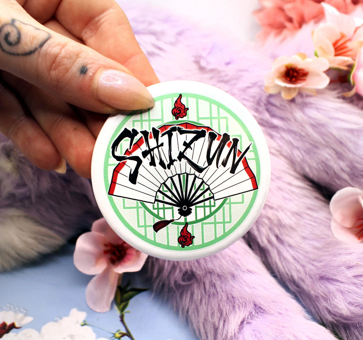 Shizun SVSS Large Circular Badge (58mm) - Danmei Inspired Scum Villain MXTX