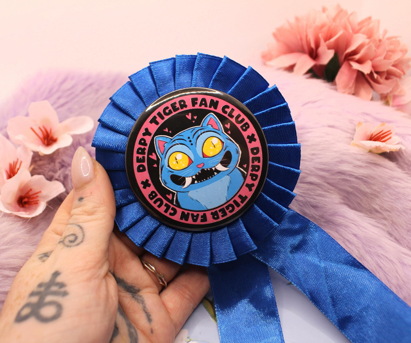 Derpy Tiger Fan Club Rosette - Kpop Demon Hunters
