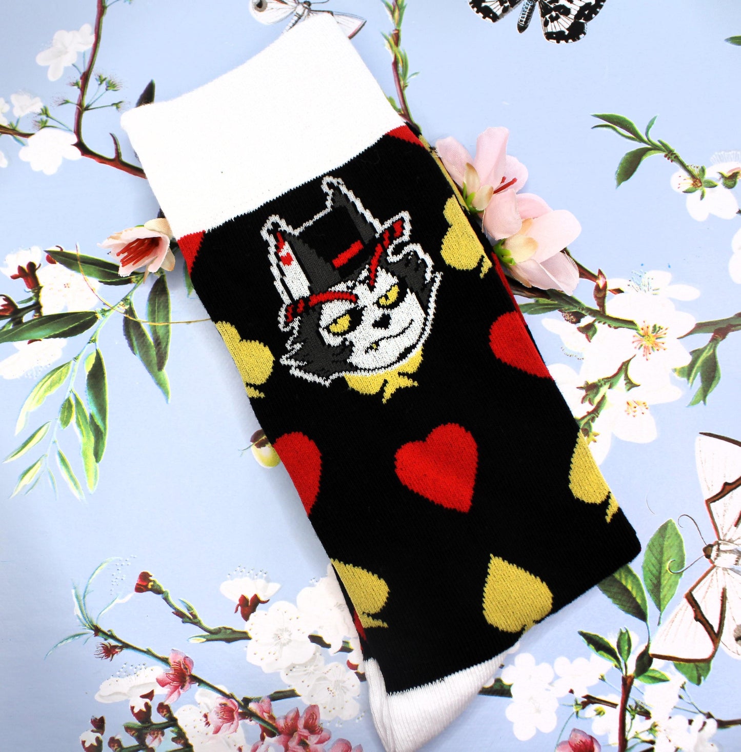 Hazbin Hotel Husk Crew Socks (Size 3-9 UK)